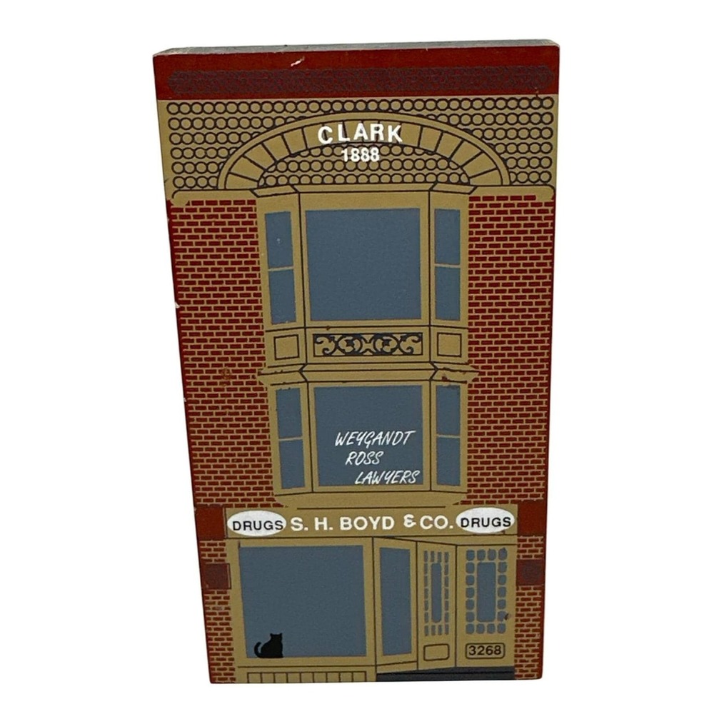 VTG CAT'S MEOW 1994 Series XII Weygandt Lawyers & Boyd's‎ Drugstore Building 6"
